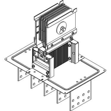 LINEBAR Секция фланцевая прямая Тип1 630А Al 3L+N+PER некрашеная IP55 транспортировочная IEK