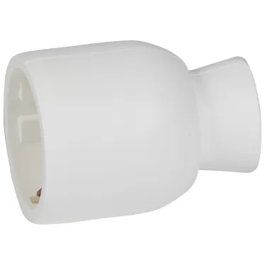 Элиум Розетка 2К+З с заземлением белая