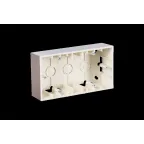 Коробка для наружного монтажа на 2 поста, алюминий