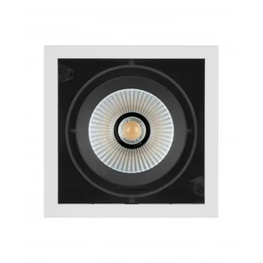 Светильник светодиодный карданный 1х30Вт 4000К 2700Лм черно-белый