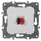 Розетка аудио, Эра Elegance, белый, 14-3111-01