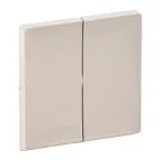 Valena LIFE Лицевая панель для двухклавишного выключателя Слоновая кость