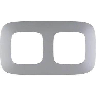 Valena ALLURE Рамка 2 поста алюминий универсальная