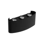 Светильник светодиодный фасадный ДБУ-6Вт 4000К 420Лм угол светораспределения 48° двухстороний -20...+50°С индекс Ra»80 корпус пластик черный IP44 Jazzway