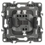 Выключатель с подсветкой, 10АХ-250В, Эра12, шампань,12-1102-04