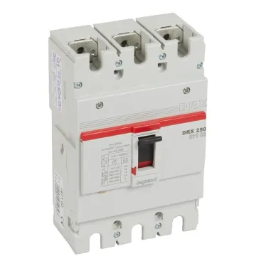 Выключатель автоматический DRX250 термомагнитный 200A 3П 18кА