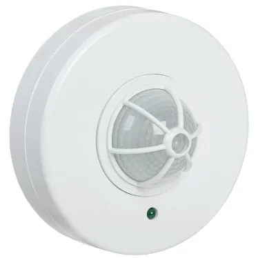 Датчик движения ДД 024В белый, макс. нагрузка 1100Вт, угол обзора 180-360гр, дальность 6м, IP33, IEK