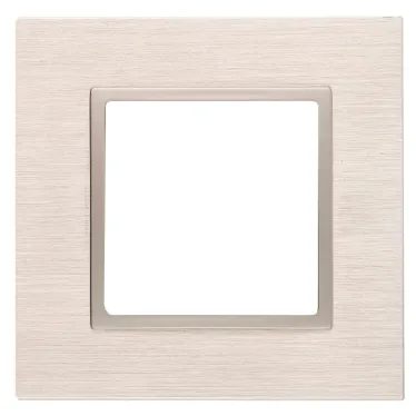 Рамка на 1 пост, металл, Эра Elegance, шампань+шамп, 14-5201-04