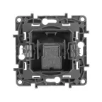 ETIKA Розетка телевизионная TV проходная 15дБ антрацит