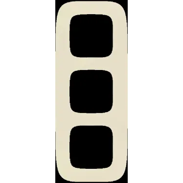 Valena ALLURE Рамка 3 поста слоновая кость универсальная