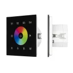 INTELLIGENT ARLIGHT Сенсорная панель DALI-901-11-1G-4SC-RGBW-DT8-IN Black (BUS/230V) (IARL, IP20 Пластик, 3 года) | 037199 | Arlight