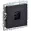 BRITE Розетка компьютерная RJ45 кат.6 РК11-БрЧ черный IEK