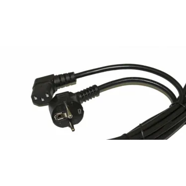 Кабель PWC-IEC13A-SHM-3.0-BK питания компьютера (Schuko+C13 (угловая)) (3x1.0)