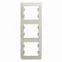 GLOSSA рамка 3-постовая вертикальная молочный