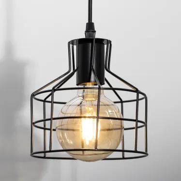 Подвес PL9 BK металл, E27, max 60W, d160 мм, черный (16/144)