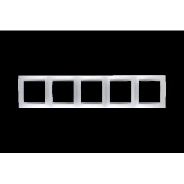 Рамка на 5 постов алюминий