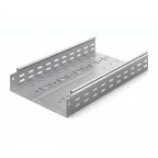 Металлический лоток перфорированный 300х80х3000, толщина 1,0 мм, Сендзимир цинк