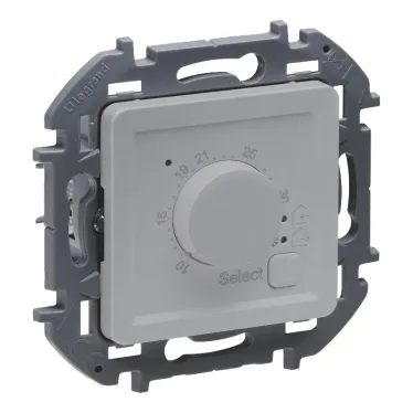 Термостат с внешним датчиком для тёплых полов INSPIRIA алюминий