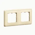 CARIVA Рамка 2 поста бежевая