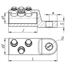 Наконечник болтовой 3НБВ-4-005 (300/400) ЗЭТАРУС