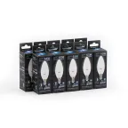 Лампа светодиодная LED 6.5 Вт 550 лм 4100К свеча нейтральный E14 AC 220В Black Gauss