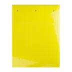 Табличка эластичная 27x15мм. Клейкое основание. Винил. Желтая (28 шт. на пластине, упак. по 10 листов)