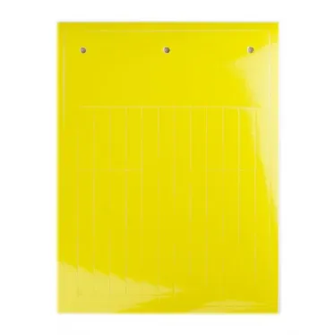 Табличка эластичная 27x15мм. Клейкое основание. Винил. Желтая (28 шт. на пластине, упак. по 10 листов)