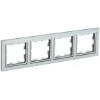 BRITE Рамка 4 поста РУ-4-БрА алюминий