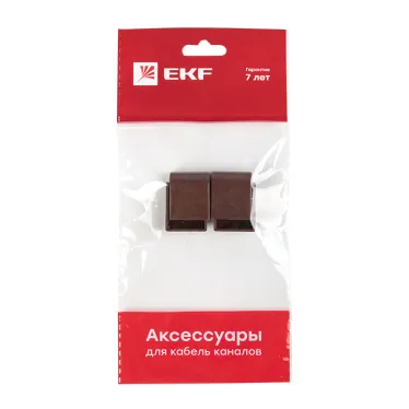 Заглушка (20х10) (4 шт) Plast под темное дерево