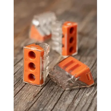 Клемма СМК 773-173 (с пастой) 3 отверстия 2.5-6.0мм2 (уп.50шт.) PROxima