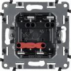 Valena ALLURE Выключатель двухклавишный 10А 250В с лицевой панелью Безвинтовые зажимы Слоновая кость