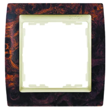 Рамка на 3 поста, S82, корень ореха - шампань