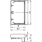 Заглушка для кабель-канала 40x40 торцевая LАN In-liner