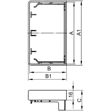 Заглушка для кабель-канала 40x40 торцевая LАN In-liner
