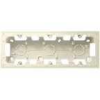 Коробка монтажная для накладного монтажа на 3 модуля, слоновая кость