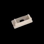 Крышка торцевая для накладного профиля с отверстием