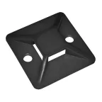 Площадка самоклеящаяся 20х20 черная под хомуты (20шт)