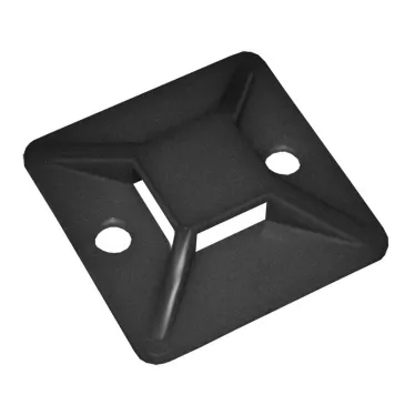 Площадка самоклеящаяся 20х20 черная под хомуты (20шт)