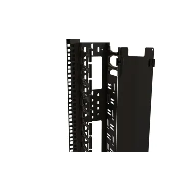 Организатор кабельный вертикальный. 37U для шкафов TTR. TTB. стоек ORK2A. ORL1. ширина 89мм. высота пальцев 106мм с крышками и кронштейнами. черный