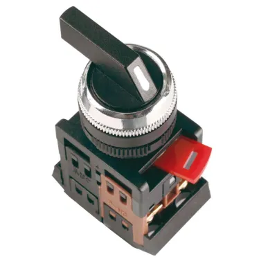 Переключатель ALC-22 с фиксацией 2 позиции I-0 черная длинная ручка