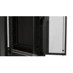 Организатор кабельный вертикальный. 37U для шкафов TTR. TTB. стоек ORK2A. ORL1. ширина 89мм. высота пальцев 106мм с крышками и кронштейнами. черный