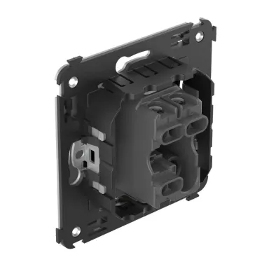 Avanti Выключатель одноклавишный, в стену, Черный квадрат