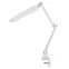 Светильник настольный с лампой PL на струбцине белый NL-201-G23-11W-W