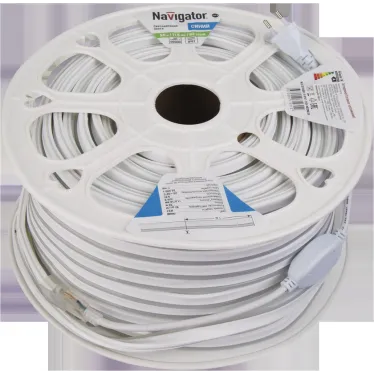 Лента светодиодная NLS-2835B92-9-IP67-220V-NEONLED 9Вт 220В синий/голубой IP67 20м | 71931 | Navigator
