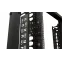Организатор кабельный вертикальный. 32U для шкафов TTR. TTB. стоек ORK2A. ORL1. ширина 89мм. высота пальцев 106мм с крышками и кронштейнами. черный