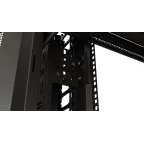 Организатор кабельный вертикальный. 32U для шкафов TTR. TTB. стоек ORK2A. ORL1. ширина 89мм. высота пальцев 106мм с крышками и кронштейнами. черный
