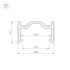 Трек MAG-ORIENT-TRACK-2652-1000 (WH) (Arlight, IP20 Металл, 3 года) | 035799 | Arlight