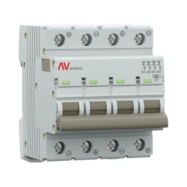 Выключатель автоматический AV-6 DC 4P 25A (C) 6kA AVERES
