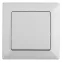 Выключатель Intro Solo 4-101-01 одноклавишный 10А-250В, IP20, СУ, белый