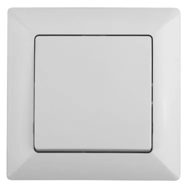 Выключатель Intro Solo 4-101-01 одноклавишный 10А-250В, IP20, СУ, белый